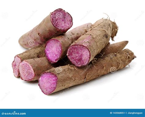 Fresh Dioscorea Alata Root Stock Image Image Of Isolated 143568051