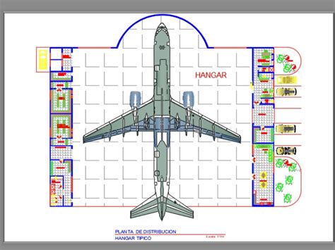 Hangar En AutoCAD Descargar CAD 5 65 MB Bibliocad