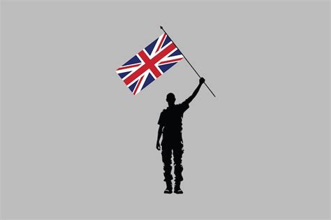 Premium Vector | A Man holding an United Kingdom flag The British flag ...