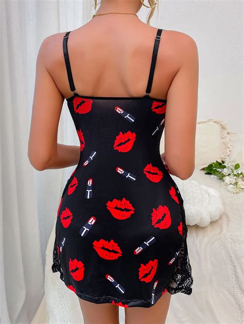 Sexy Lingerie Women Black High Split Silk Lace Dress Babydoll Sleepwear Gift EBay