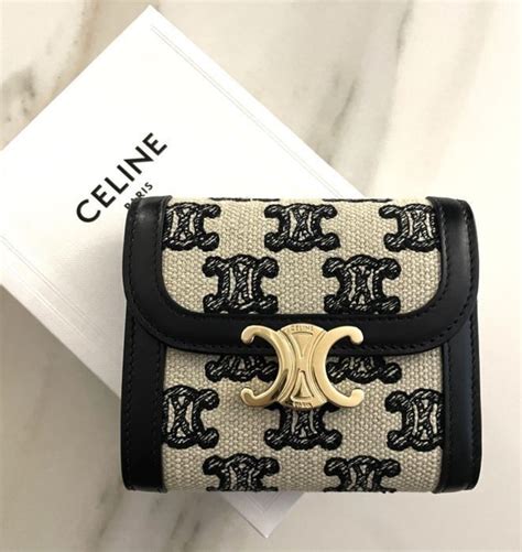 Celine Triomphe Stripes Monogram Unisex Calfskin Canvas Street Style