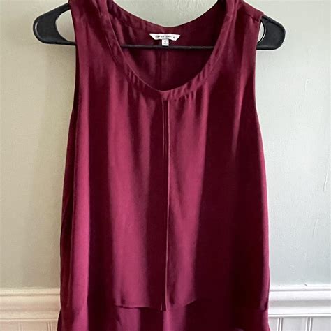 Naked Zebra Burgundy Blouse Size S Fits True To Depop