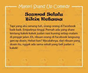 Materi Stand Up Comedy Tentang Sosial Media YEDEPE Stand Up