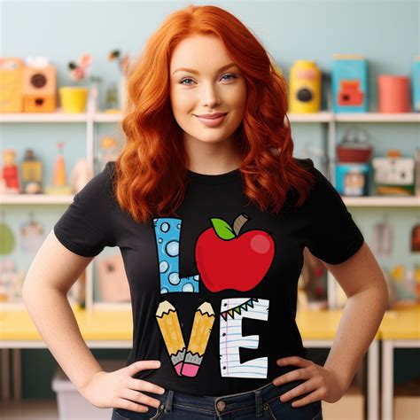 Teacher Love Ready To Press Dtf Transfer Ss Vinyl Sublimation And More