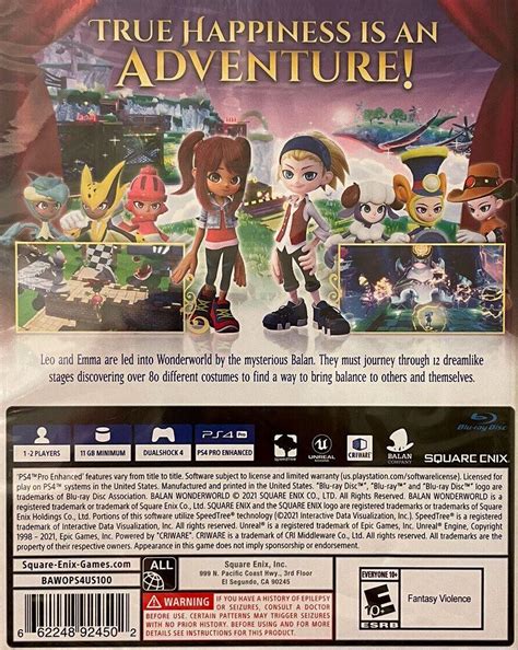 Balan Wonderworld Prices Playstation 4 | Compare Loose, CIB & New Prices