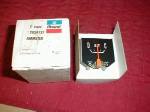 Nos Mopar Ammeter Thru Dodge Truck A D W Models Hiltop