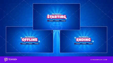 Cartoon Animated Stream Package Streamplay Graphics