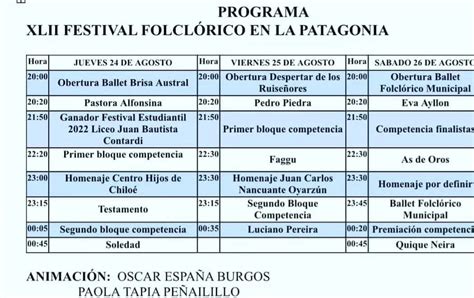 Hoy Inicia Festival De La Patagonia Cordón Baquedano Diario Digital