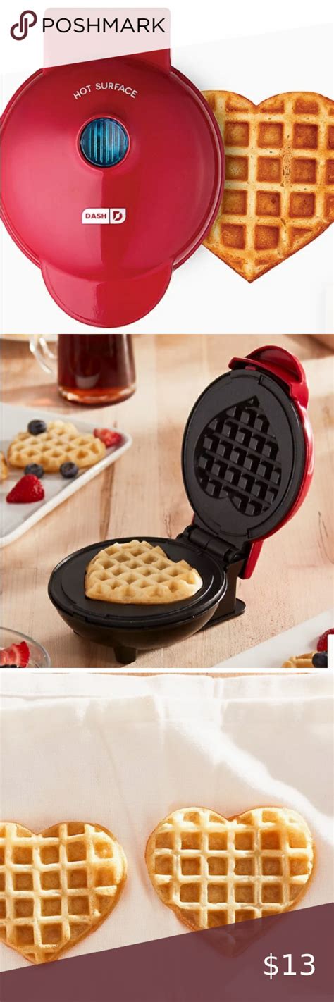 New Dash Mini Heart Waffle Maker Non Stick Waffle Maker Waffles Maker All Clad Waffle Maker