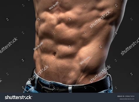 Close Male Naked Torso Man Standing Stock Photo Shutterstock
