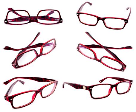 Red Eyeglasses Frames Stock Photo - Download Image Now - Clothing, Cut ...