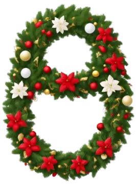 Lovely Christmas Wreath Beautiful Flower Wreath Flower Christmas Png