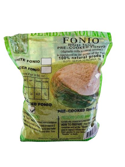 Pre Cooked Fonio 2lbs Mstropicalmarket