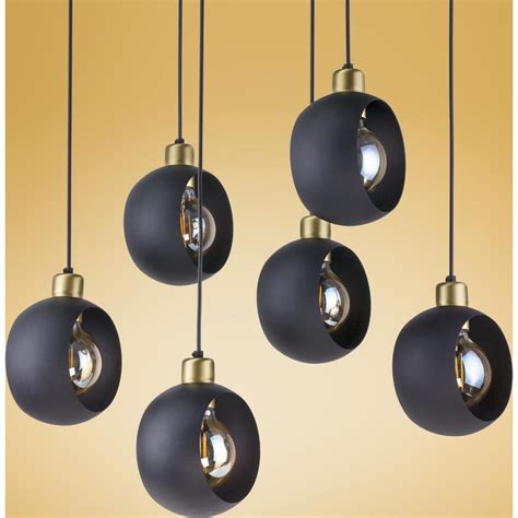 Polish And Stylish Cyklop VI Black Industrial Pendant Lamp TK Lighting