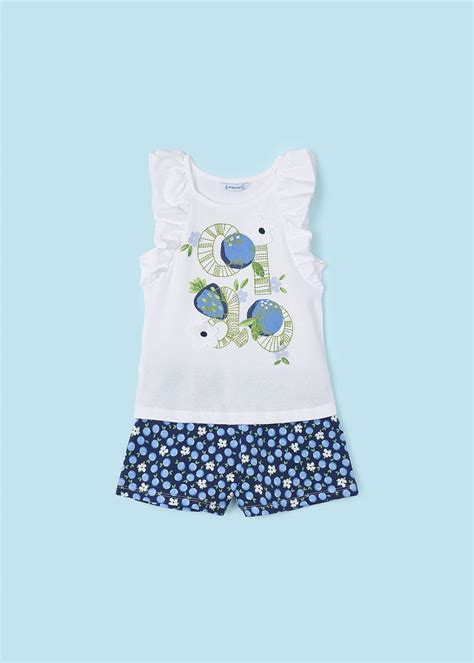 Girls 2 Piece Set Better Cotton Ink Mayoral