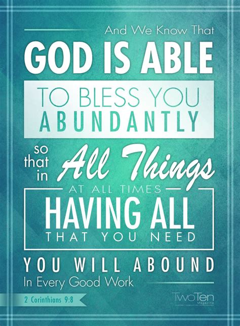 May The Lord Bless You Abundantly