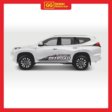 Jual Stiker Mobil Mitsubishi Pajero Sport Dakar Keren Offroad Stiker