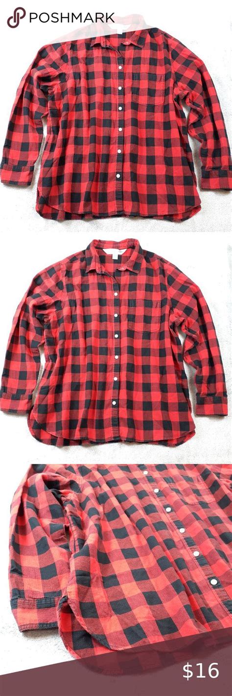 4 25 Old Navy Classic Ls Buffalo Plaid Flannel 2x Buffalo Plaid