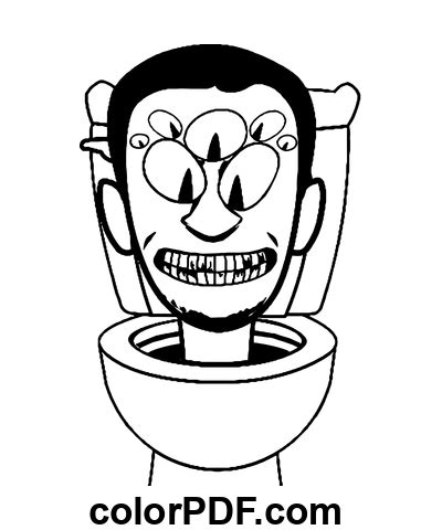 Toilettes Effrayantes De Skibidi Coloriages Et Livres En PDF