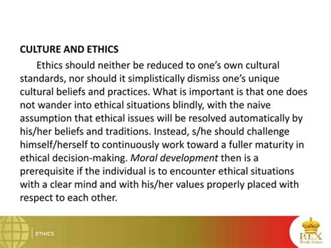 Ethics Chapter For Students Ethics Pptx