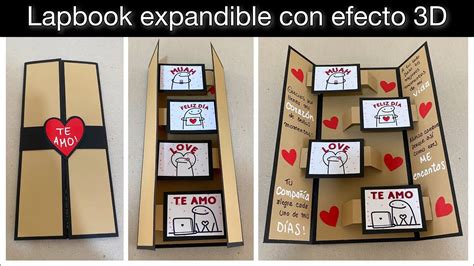 Sorprende A Tu Novio A Lapbook EXPANDIBLE Con Efecto 3D De Amor