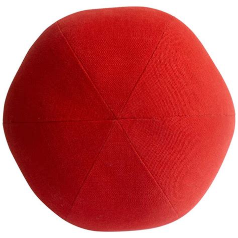 Yellow Round Ball Throw Pillow For Sale at 1stDibs | round ball pillow ...