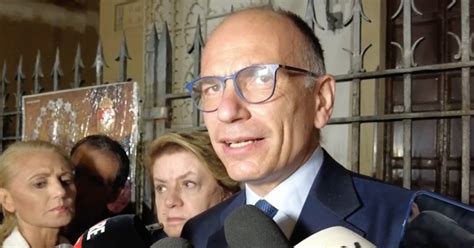 Elezioni Enrico Letta Meloni Vuole Cambiare La Costituzione Da Sola