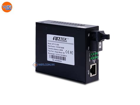 Converter Quang Gigabit Single Mode Aptek Ap A