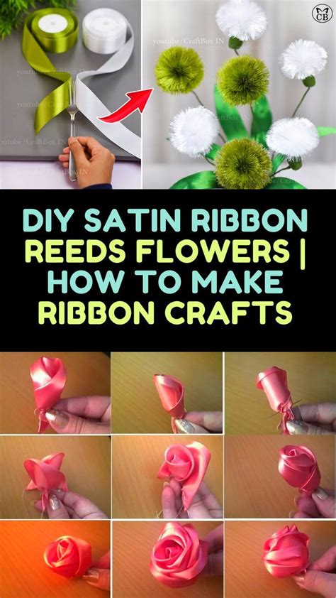 DIY Satin Ribbon reeds flowers | How to make ribbon crafts | best ...