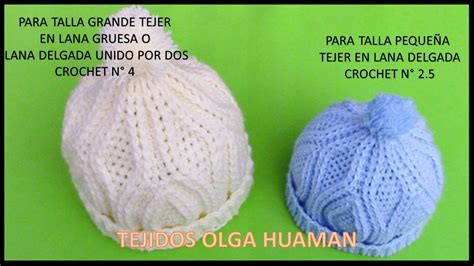 TEJIDOS OLGA HUAMAN Gorro tejido a crochet para varón con indicaciones