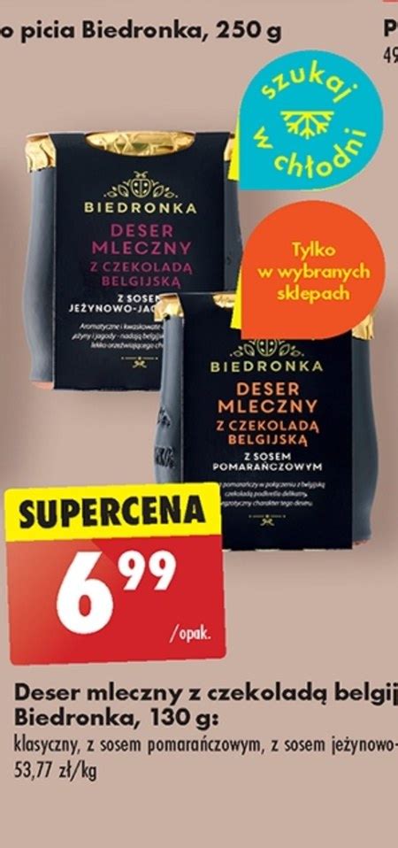 Deser Mleczny Promocja Biedronka Ding Pl