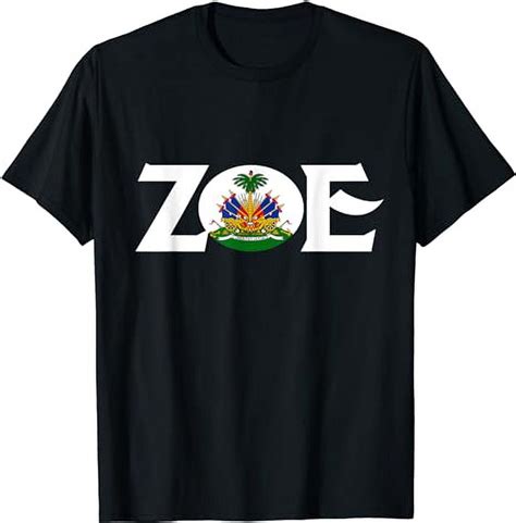 Haitian Zoe Pride Flag Tshirt Love Haiti Coat Of Arms Tee Walmart