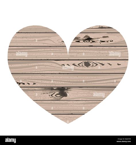 Heart shape. Wood texture. Vector illustration Valentine day Stock Vector Image & Art - Alamy