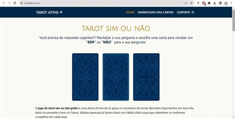 Oráculo Sim Ou Não Online Conheça 6 Sites De Tarô Para Tirar Dúvidas