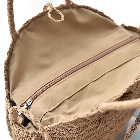 T W Sac Bandouli Re En Paille Tiss La Main Sac De Plage Cadeau