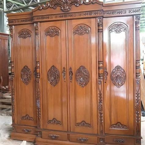 Lemari Pakaian Jati Ukiran Jepara Toko Mebel Furniture Jepara