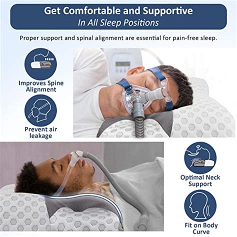 Ikstar Cpap Pillow For Side Sleeper Sleep Apnea Pillow For Sleeping Cpap Nasal Pillows Suit