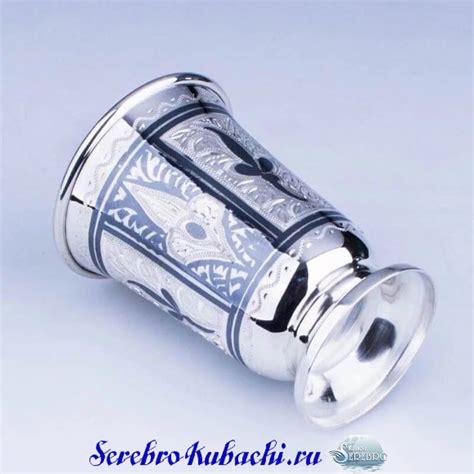 Красивая серебряная стопка купить Недорого!