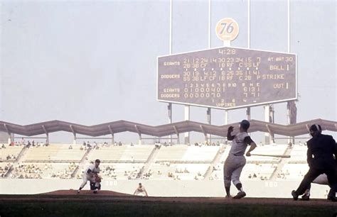 Giants At Dodgers October 2 1962 The Second Game Won 8 7 By The