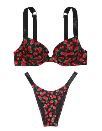Купальник Top Shine Strap Sexy Tee Push Up Bikini Mixed Berry купити оригінал у Києві ціна в