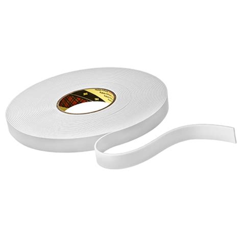 3M Double Sided PE Foam Tape With Acrylic Adhesive 9515W White 6 Mm X