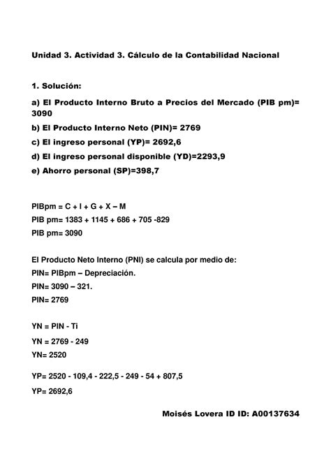 Lovera Moises Cálculo de la Contabilidad Nacional Unidad 3