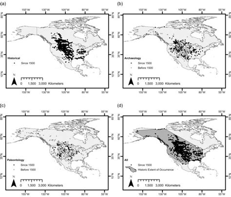 Integrated evidence-based extent of occurrence for North American bison ...