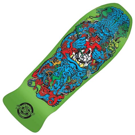 Santa Cruz Skateboards Rob Roskopp Target 5 Green Reissue Skateboard