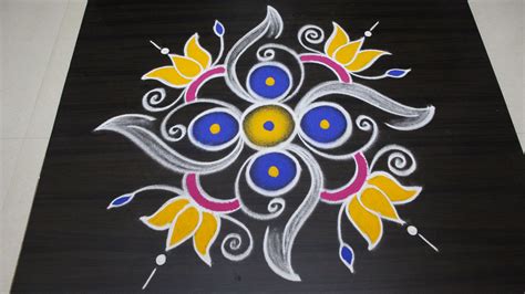 Sankranthi Muggulu Pongal Kolam Rangoli Easy N Simple Rangoli