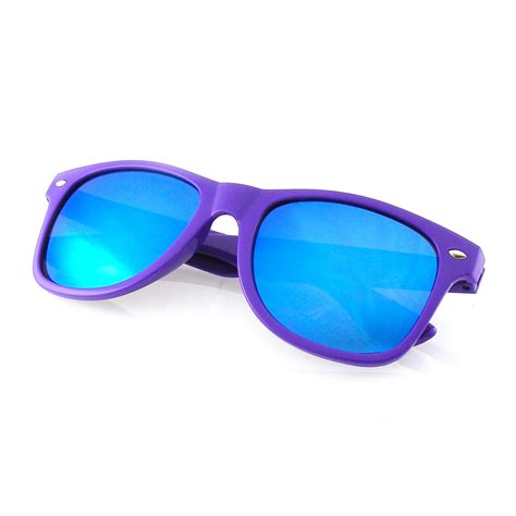 Neon Mirror Lens Sunglasses Reflective Color Mirror Reflective Lens Sunglasses Ebay