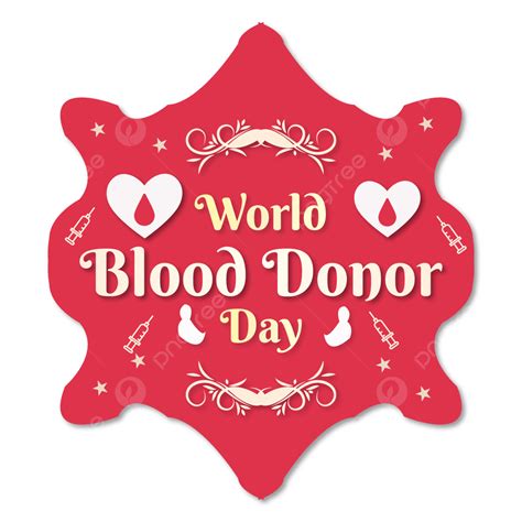 Día Del Donante De Sangre Mundial Con Diseño De Forma De Corazón Vector Libre Png Sangre Png