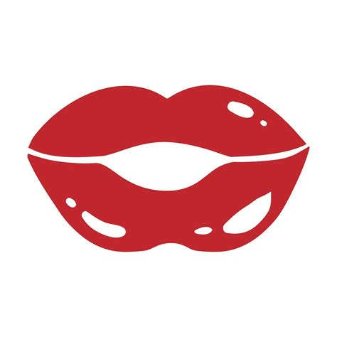 Lips Vector Icon Set Kiss Illustration Sign Collection Woman Symbol