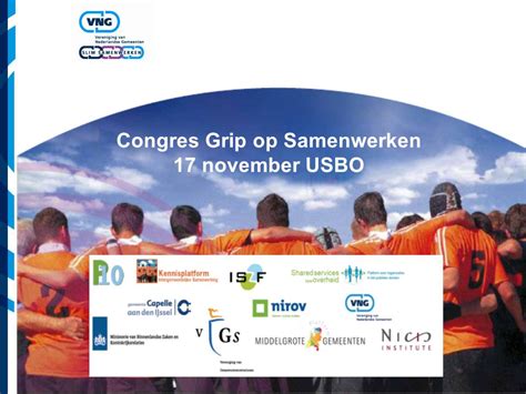 Congres Grip Op Samenwerken 17 November USBO Welkom Door Frank Koen