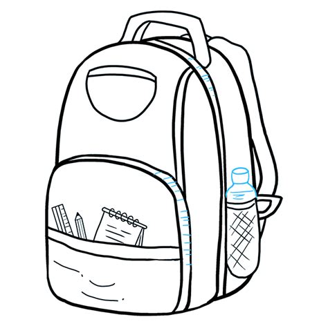 How to Draw a Backpack - Really Easy Drawing Tutorial